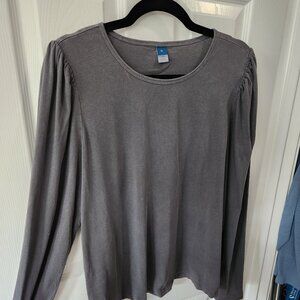 Gray Long-sleeve Top